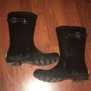 Black Rain Boots